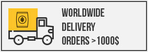 We arrange worldwide delivery for order over 1000 USD